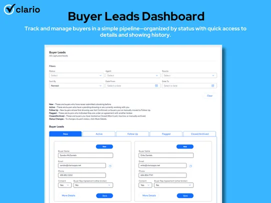 Real Estate Showings Scheduler screenshot