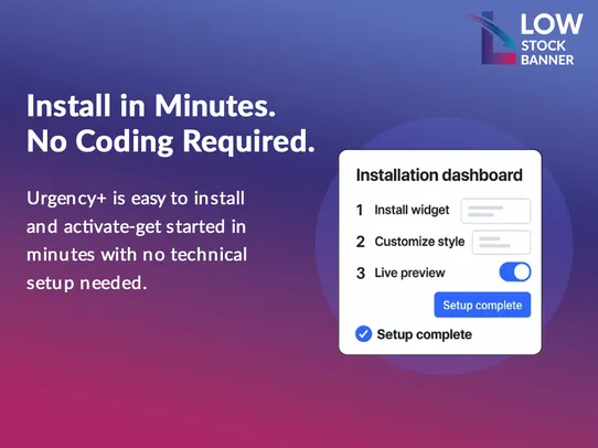 Low Stock Counter screenshot