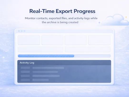 Contact Attachments Export screenshot