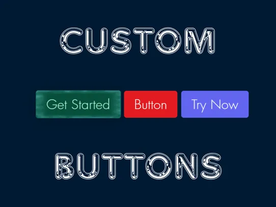 Custom Buttons - GSAP &amp; WebGL screenshot