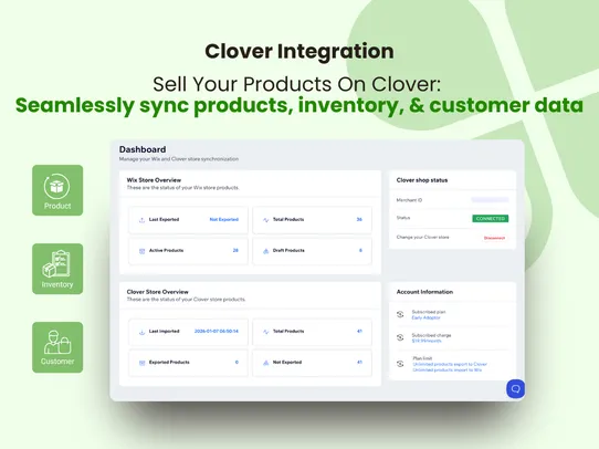 Clover Integration screenshot