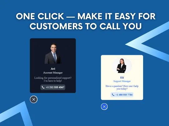 Click to Call Button | Phone screenshot