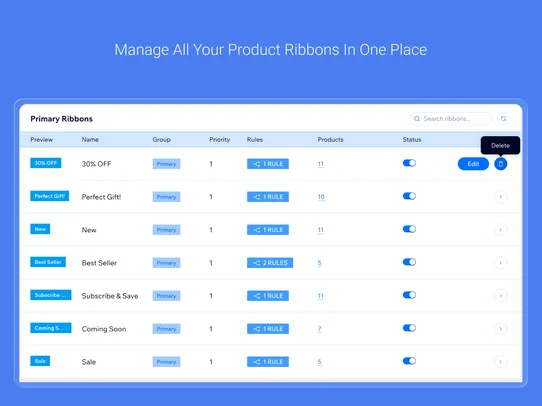 Ribbons Rules screenshot