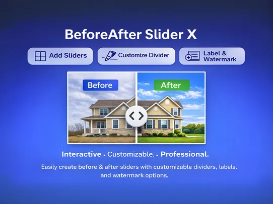 BeforeAfter Slider X screenshot