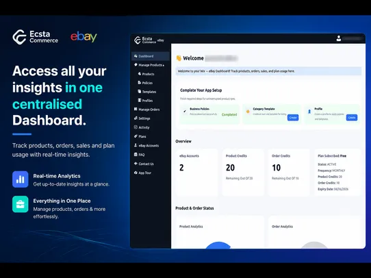 EcstaCommerce eBay Integration screenshot