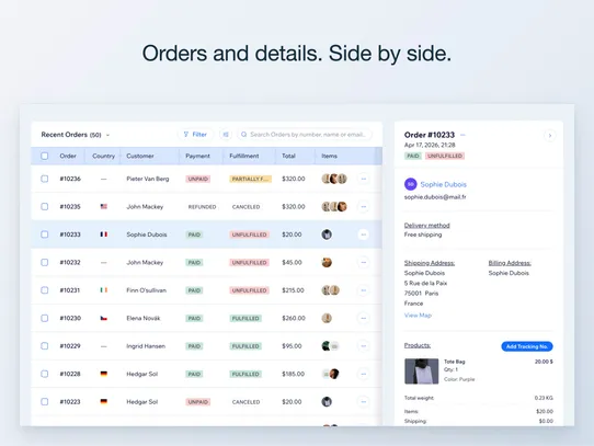 Orders, Packing &amp; Workflow screenshot
