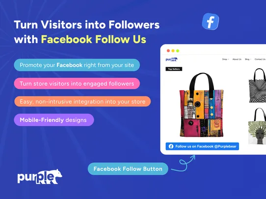 Facebook Follow screenshot