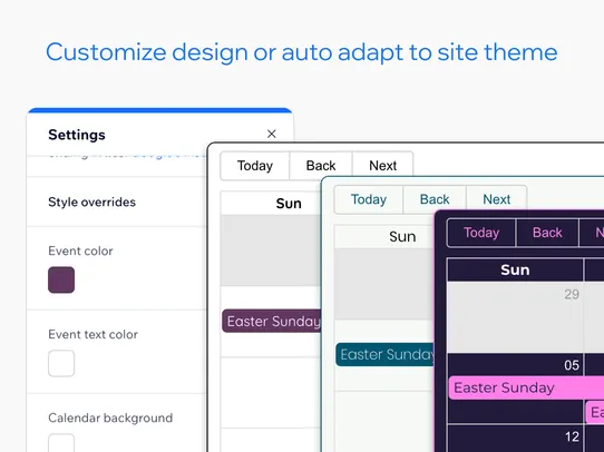 Google Event Calendar Display screenshot