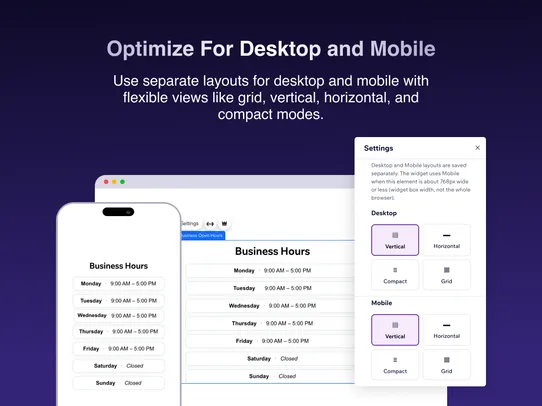 Business Open Hours screenshot