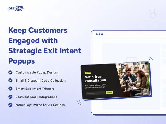 Exit Intent screenshot