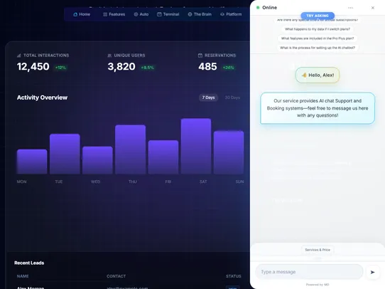 MyDeputy AI Chatbot &amp; Booking screenshot