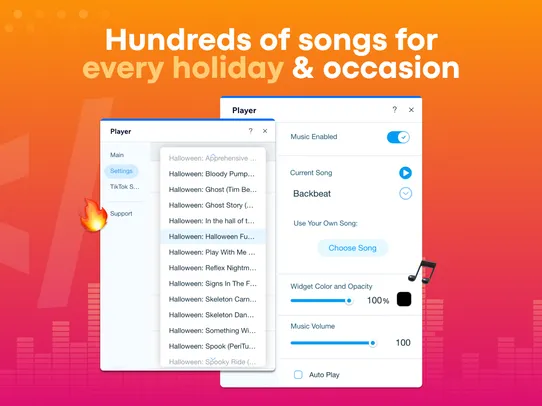 Custom Background Music Player screenshot