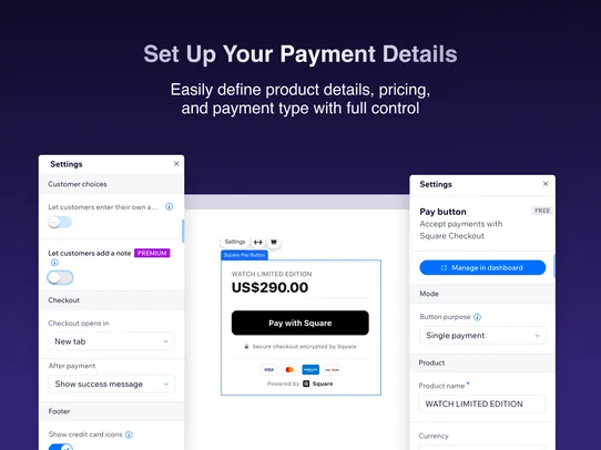 Square Payment Button screenshot