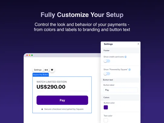 Square Payment Button screenshot
