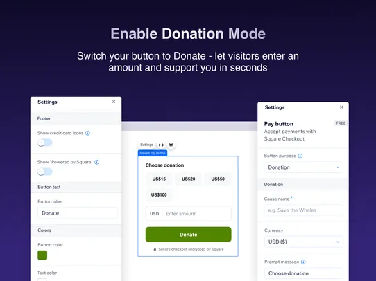Square Payment Button screenshot