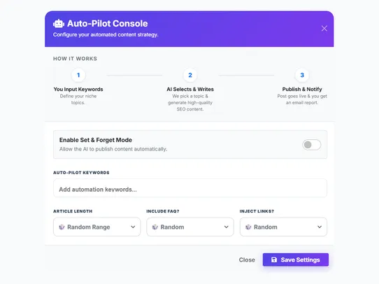 AI Blog Booster - Set &amp; Forget screenshot