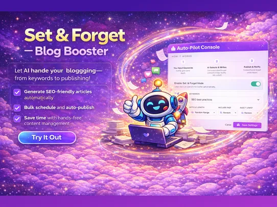 AI Blog Booster - Set &amp; Forget screenshot