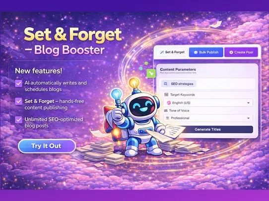 AI Blog Booster - Set &amp; Forget screenshot