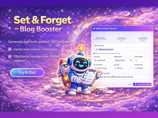 AI Blog Booster - Set &amp; Forget screenshot
