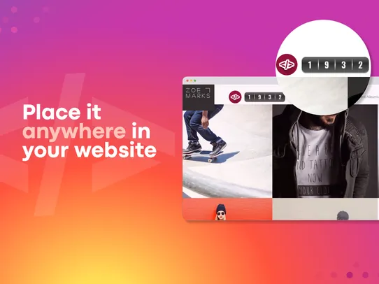 Instagram Follow Us &amp; Counter screenshot