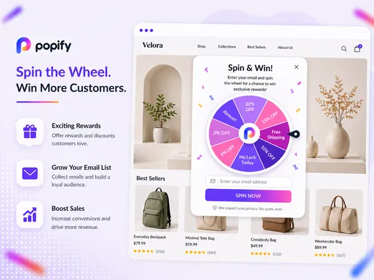 Popup Sales Pop, Email &amp; Coupons by Popify screenshot