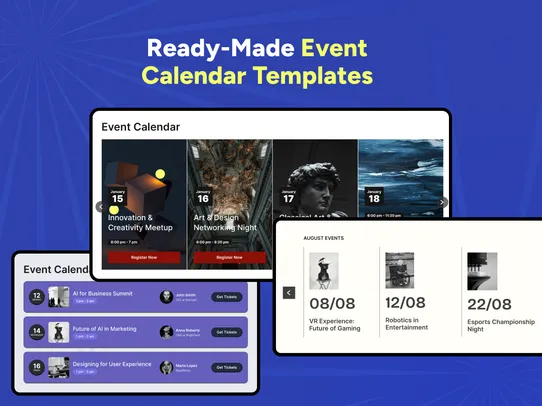 Calendars screenshot