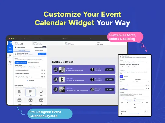 Calendars screenshot