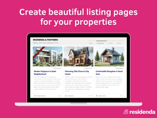 Residenda Real Estate Listings screenshot