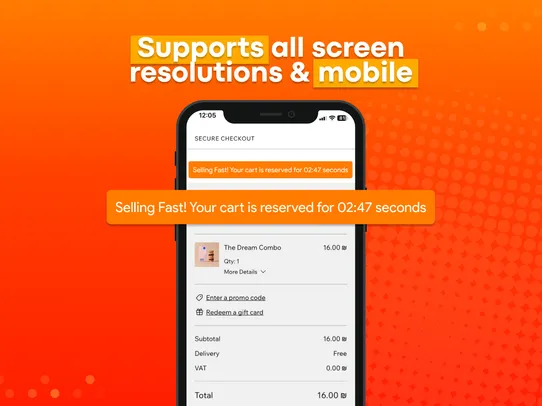 Checkout Countdown Timer Bar screenshot