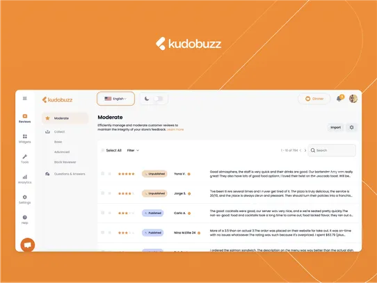 Kudobuzz Product Reviews screenshot