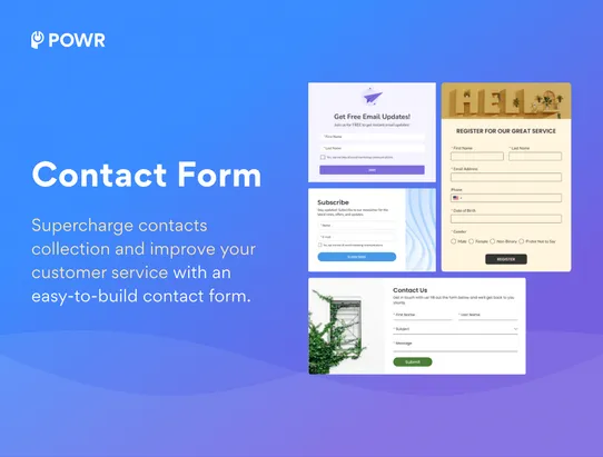 Contact Form screenshot