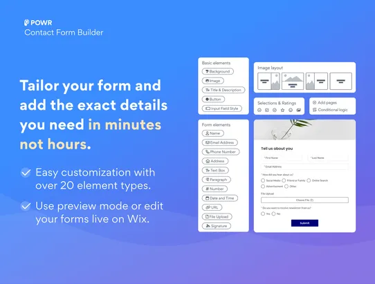 Contact Form screenshot