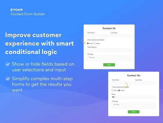 Contact Form screenshot