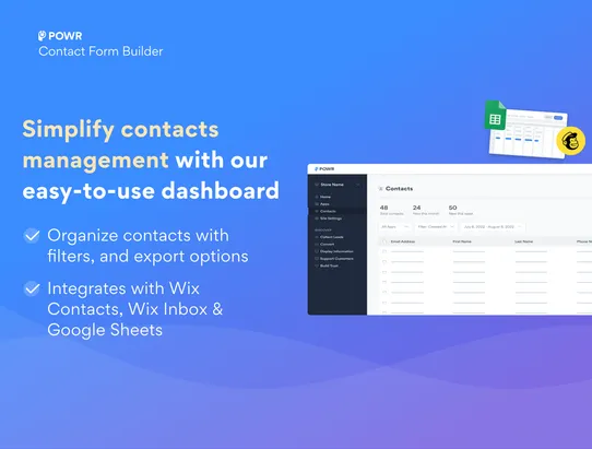 Contact Form screenshot