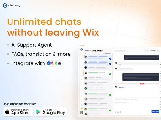 Chatway AI Live Chat, WhatsApp screenshot