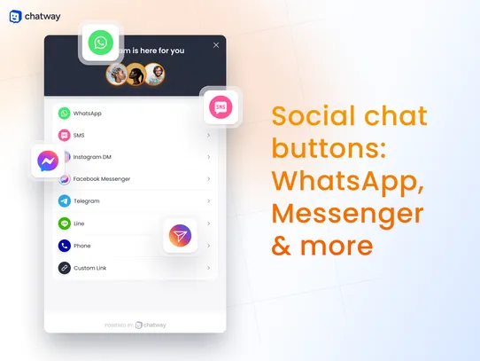 Chatway AI Live Chat, WhatsApp screenshot