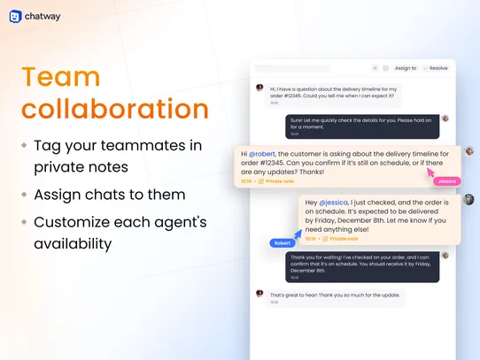 Chatway AI Live Chat, WhatsApp screenshot