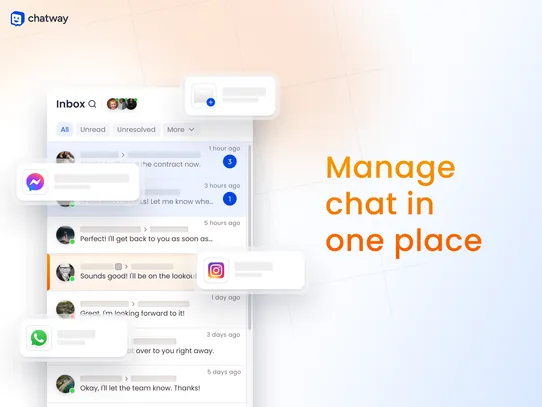 Chatway AI Live Chat, WhatsApp screenshot