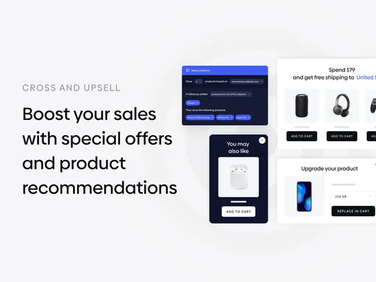 A/B Testing, Popups &amp; Upsell screenshot