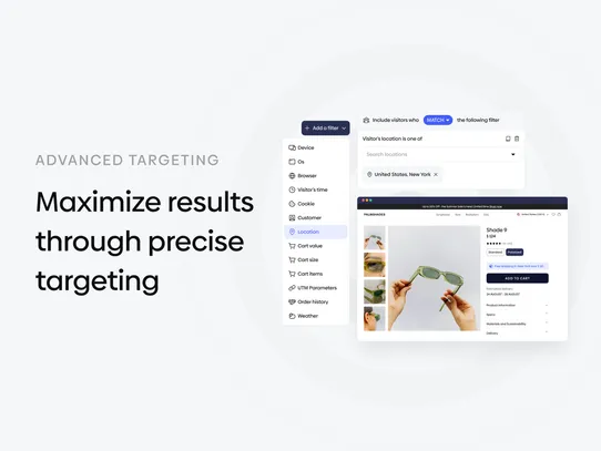 A/B Testing, Popups &amp; Upsell screenshot