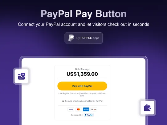 PayPal Payment Button screenshot