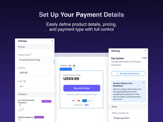 Stripe Payment Button screenshot