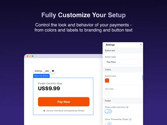 Stripe Payment Button screenshot