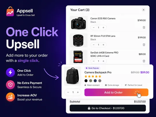 Upsell &amp; Cross Sell By Appsell screenshot