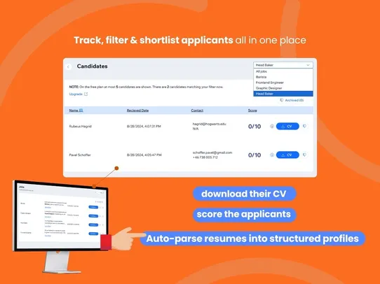 Careers Page and Job Board screenshot