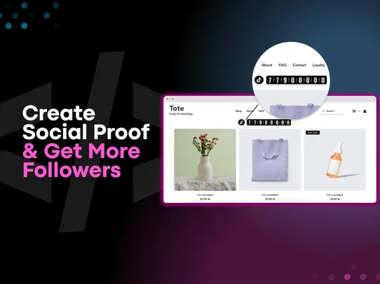 TikTok Follow Us &amp; Hit Counter screenshot