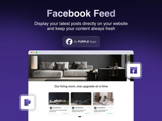 Facebook Pages Feed screenshot