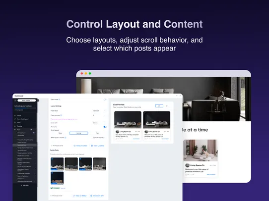 Facebook Pages Feed screenshot