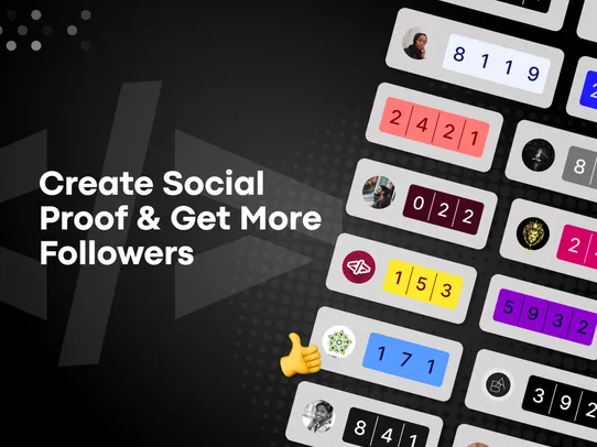 X/Twitter Follow Us &amp; Counter screenshot