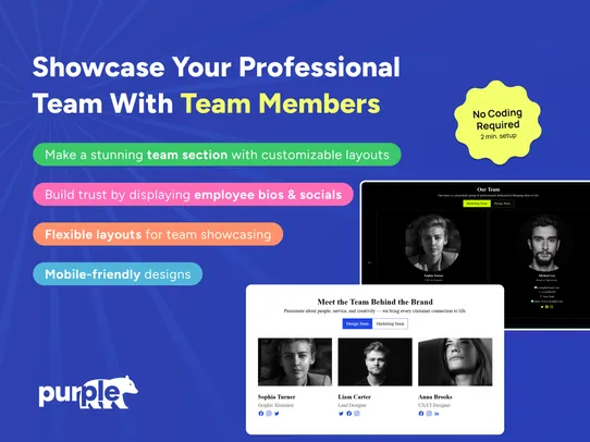 Team Profiles screenshot